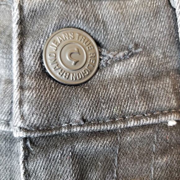 NWT TRUE RELIGION Straight No Flap Jeans Black Men's Size 33 ~ Style 101752 - Picture 3 of 12